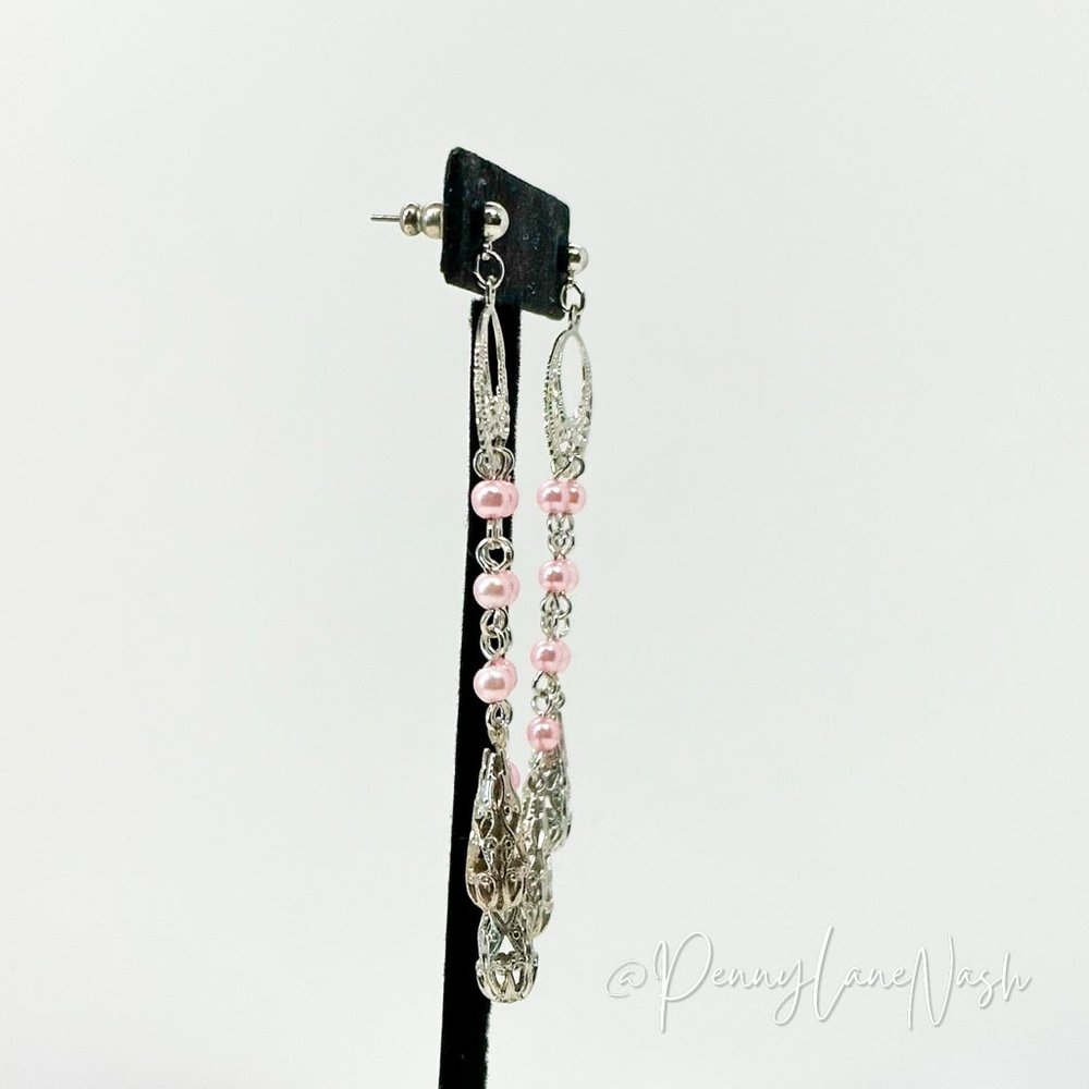 Vintage Dreamcatcher Beads Drop Earrings - Picture 3 of 6